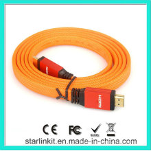 Flat PVC Jacket 1.4V 1080P HDMI Cable Naranja